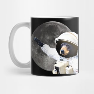 Waving Sun Bear Astronaut Mug